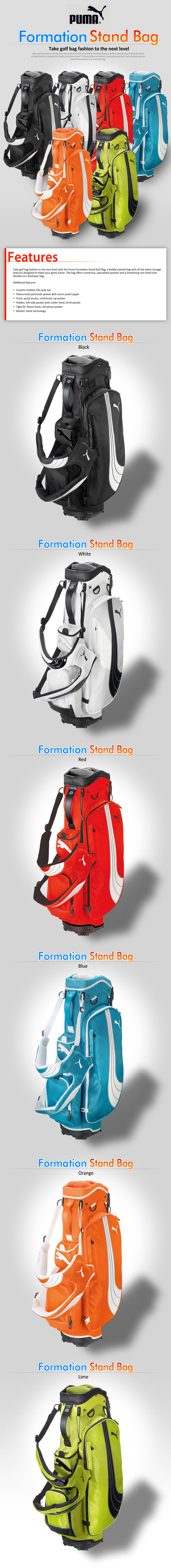 puma formation stand golf bag